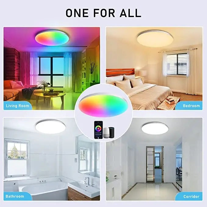 App controlled LED ceiling lighting