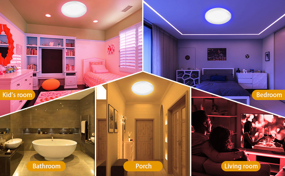 App controlled LED ceiling lighting