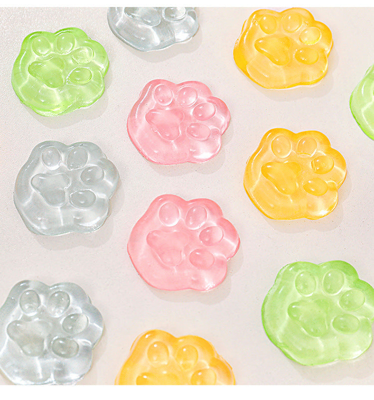Cute Cat Paw Design in Random Colours