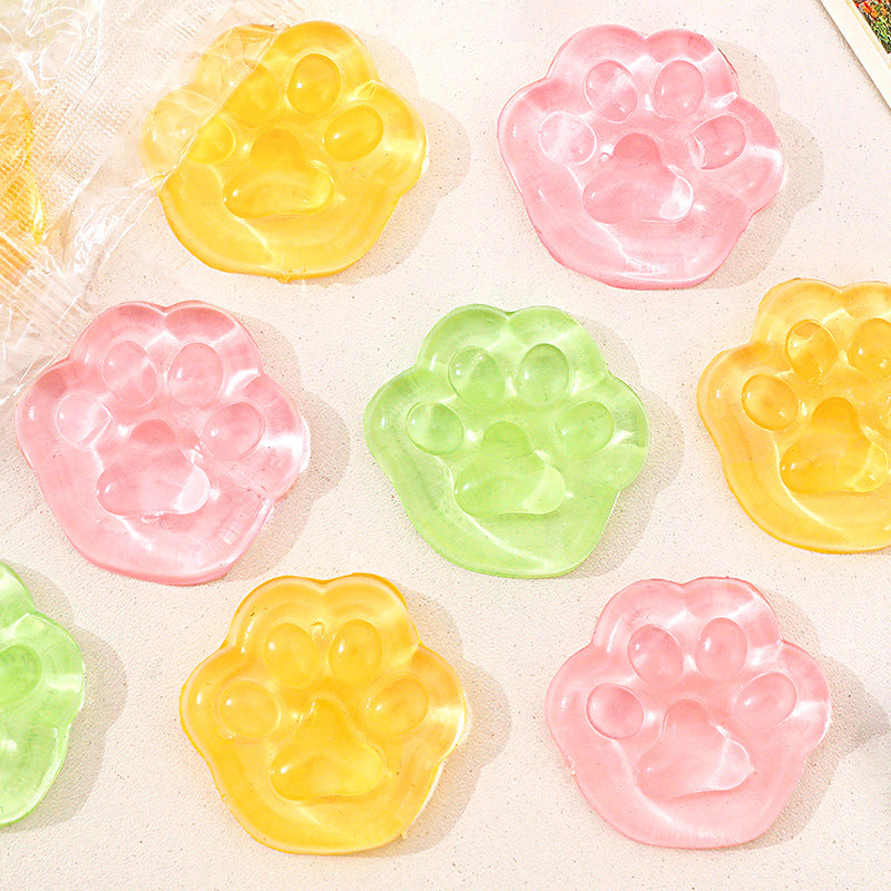 Transparent Jelly Cat Paw Toy