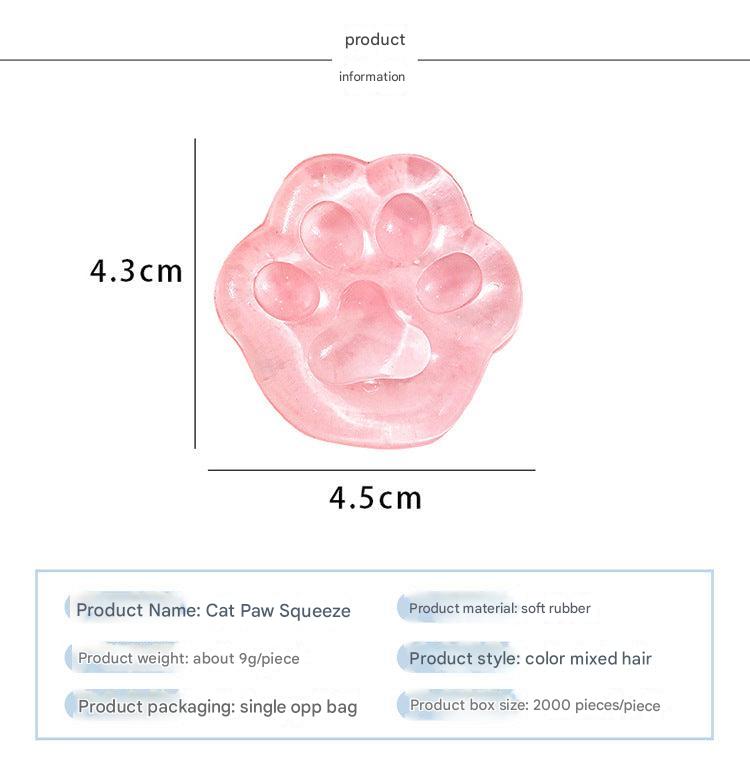 Jelly Cat Paw Stress Management Tool