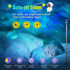 Astronaut Starry Sky Projector Lamp in multicolor