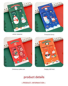 Festive magnetic bookmark with Santa Claus design