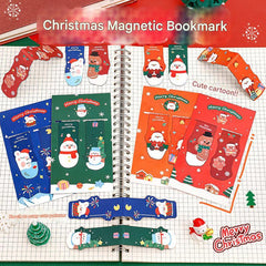Festive magnetic bookmark with Santa Claus design