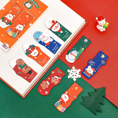 Colourful Christmas bookmarks in OPP bags