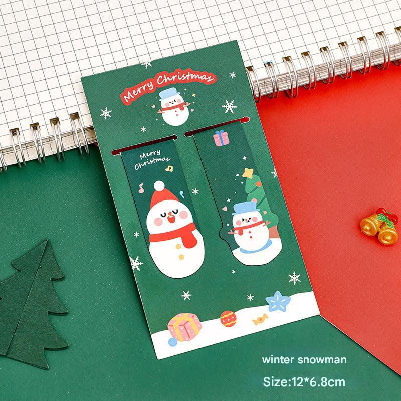 A collection of cute holiday magnetic bookmarks