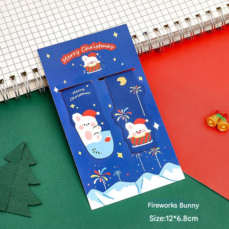Strong magnetic bookmarks holding pages in a book