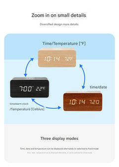 Stylish multifunctional alarm clock