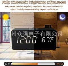 LED clock blending with home decor
