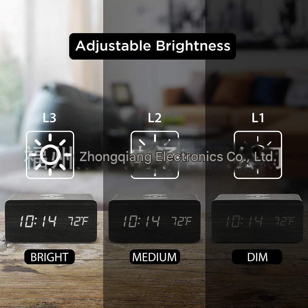 LED Digital Alarm Clock with wireless charging