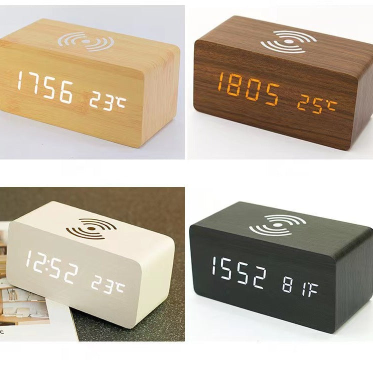 Stylish multifunctional alarm clock