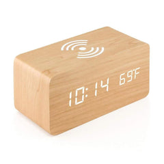 Digital alarm clock with time display