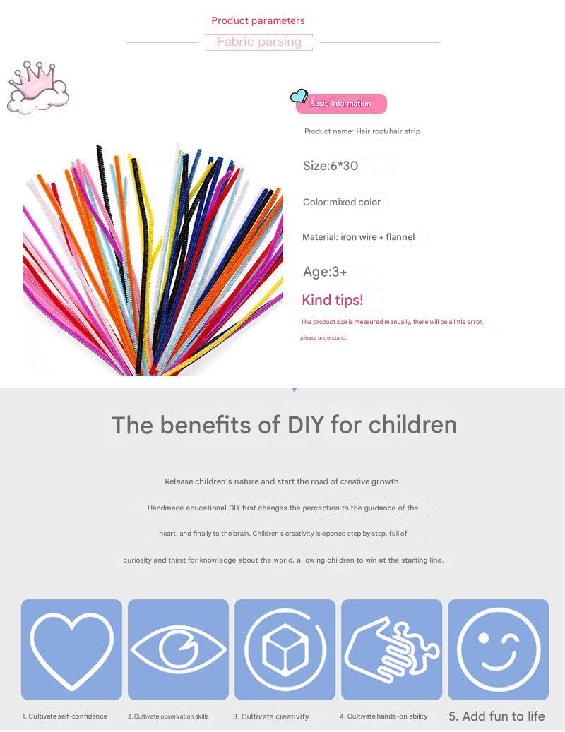 Creative uses for plush craft sticks in DIY