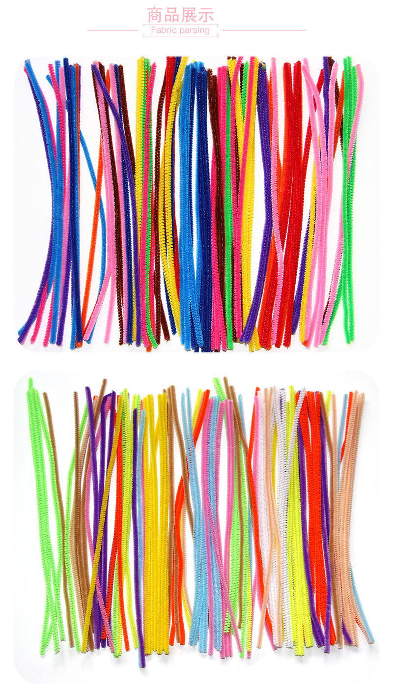 Vibrant fuzzy craft sticks ready for creative fun