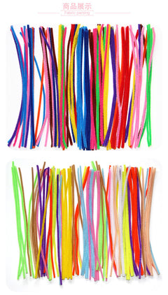 Vibrant fuzzy craft sticks ready for creative fun