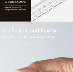 Water-resistant LED strip showing kitchen use