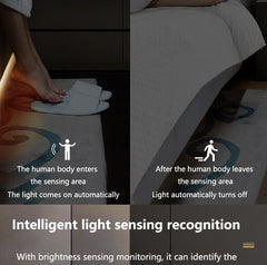 Flexible LED light strip bent around corner product image