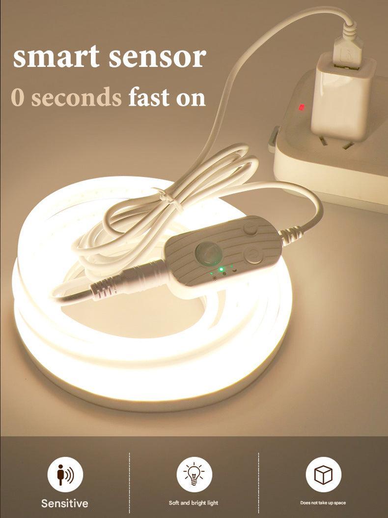 LED light strip in dark room functioning product image