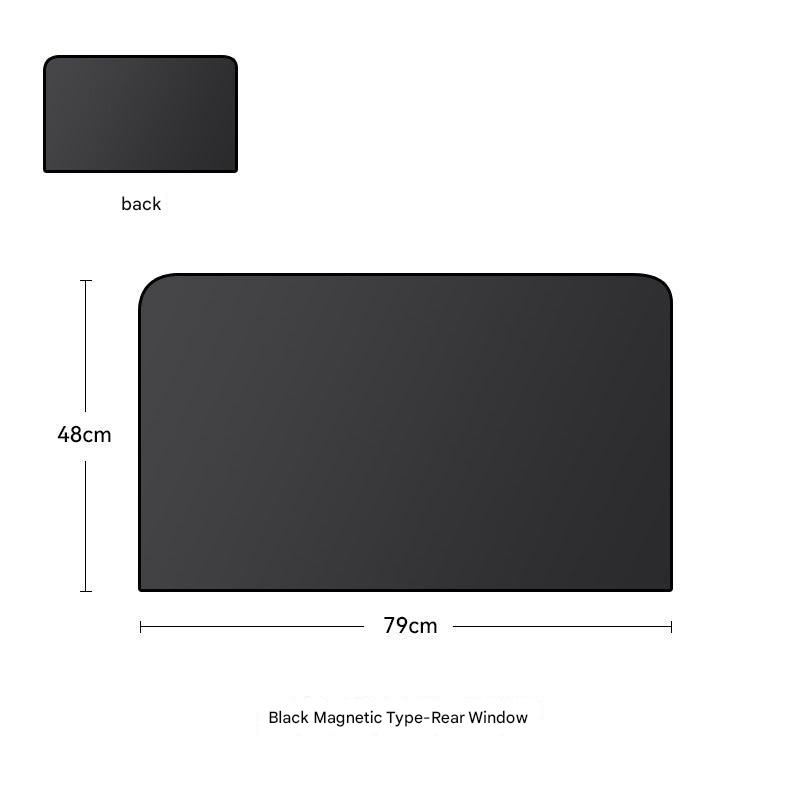 Detailed View of Sunshade Installation in Vehicle