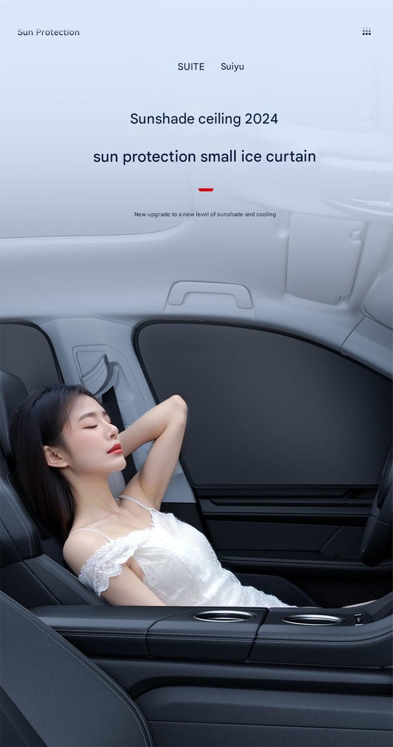 Magnetic Sunshade Cover on Car Window