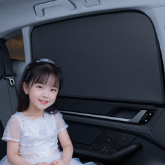Car Interior with Sunshade Installed