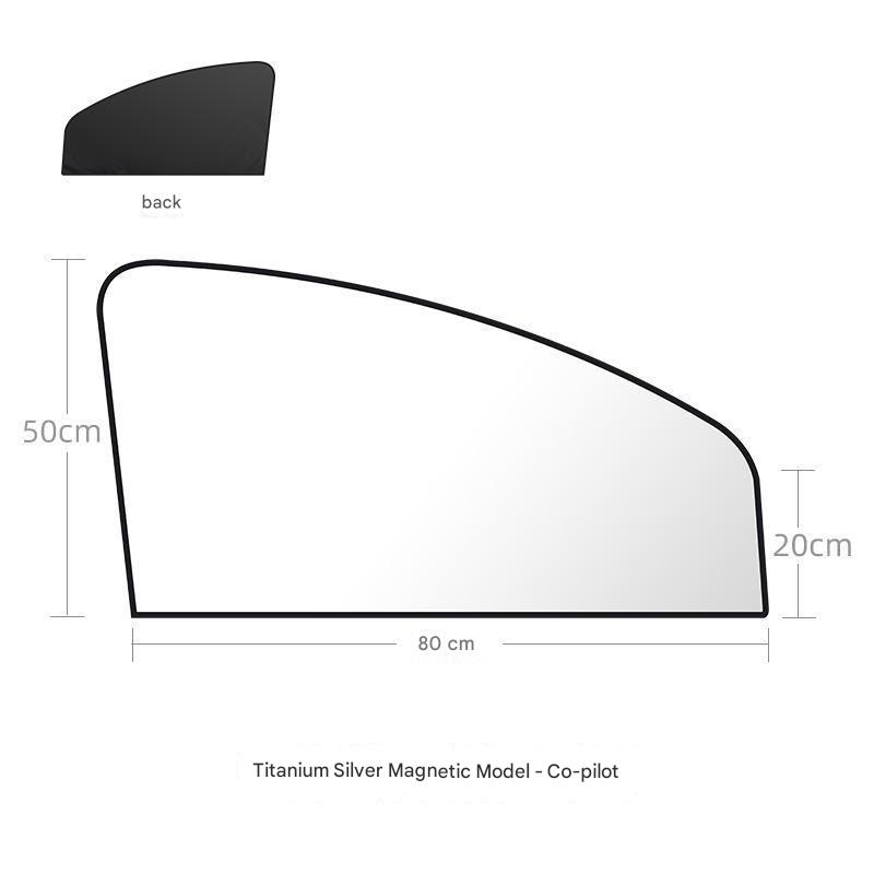 Driver's Side Window with Sunshade Protection