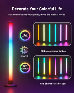 Multiple colour settings displayed on Smart Lamp