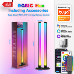 Multiple colour settings displayed on Smart Lamp