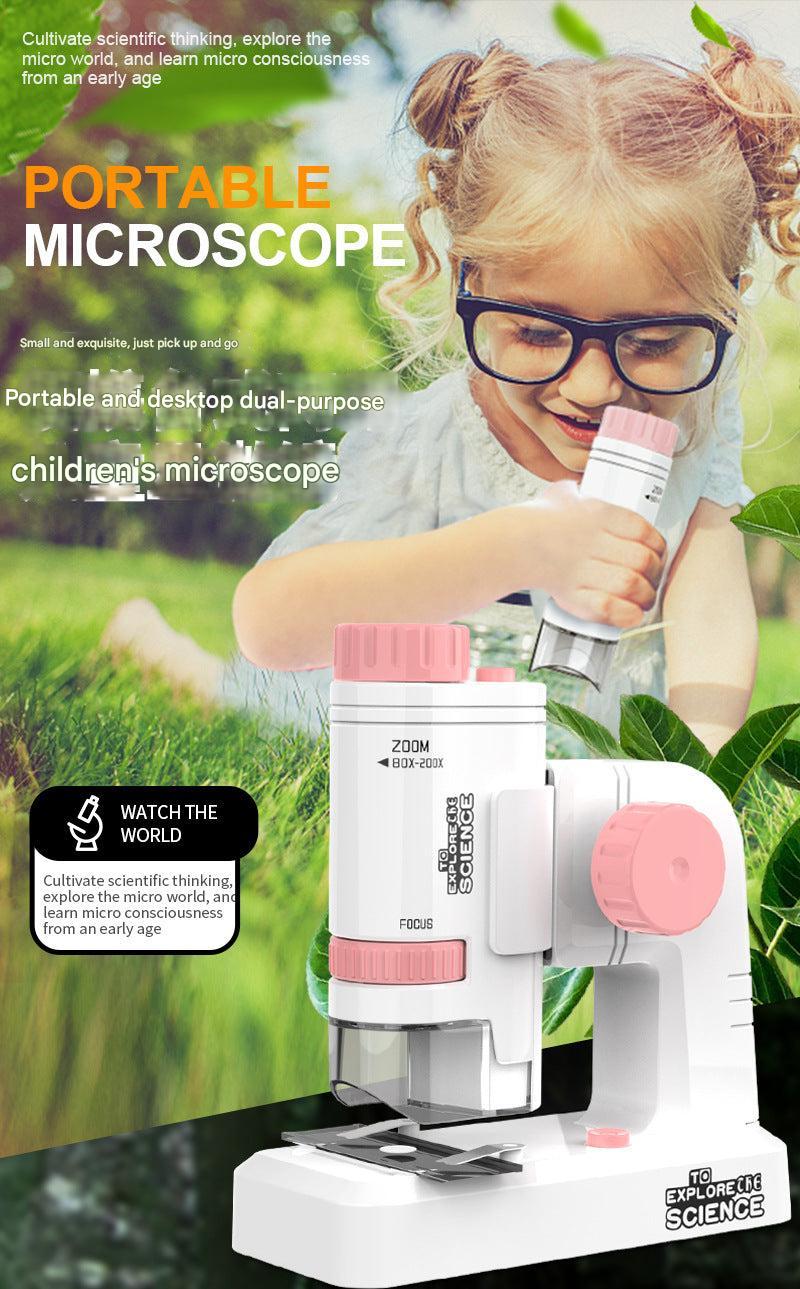 Hands-on science learning with microscope