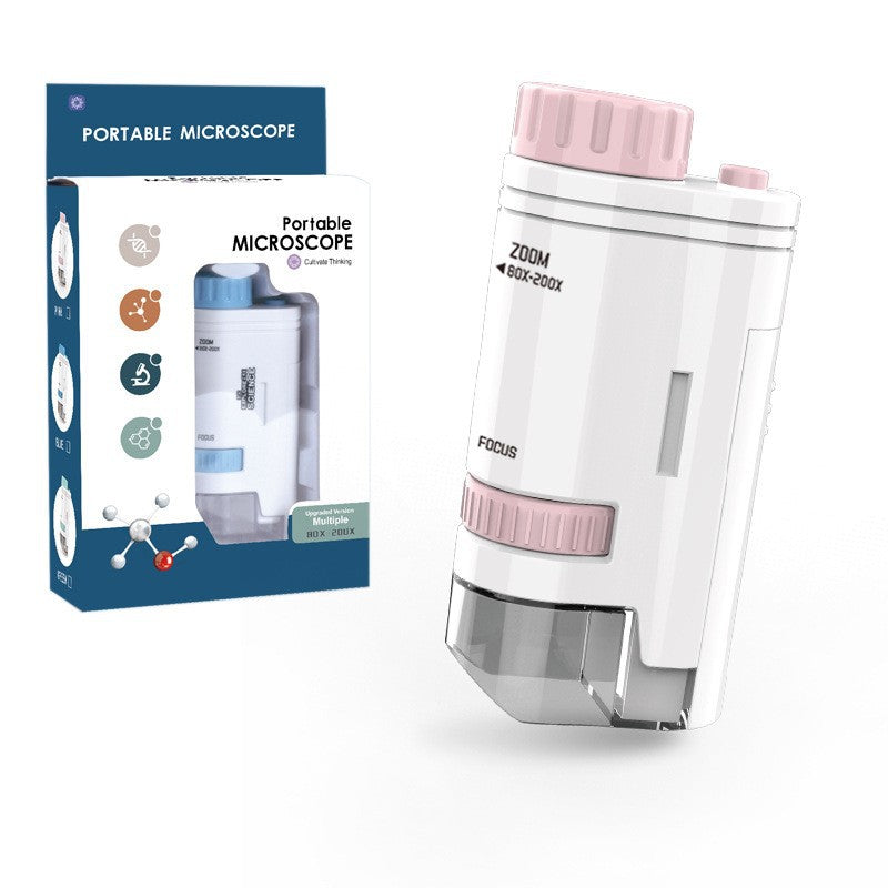 Hands-on science learning with microscope