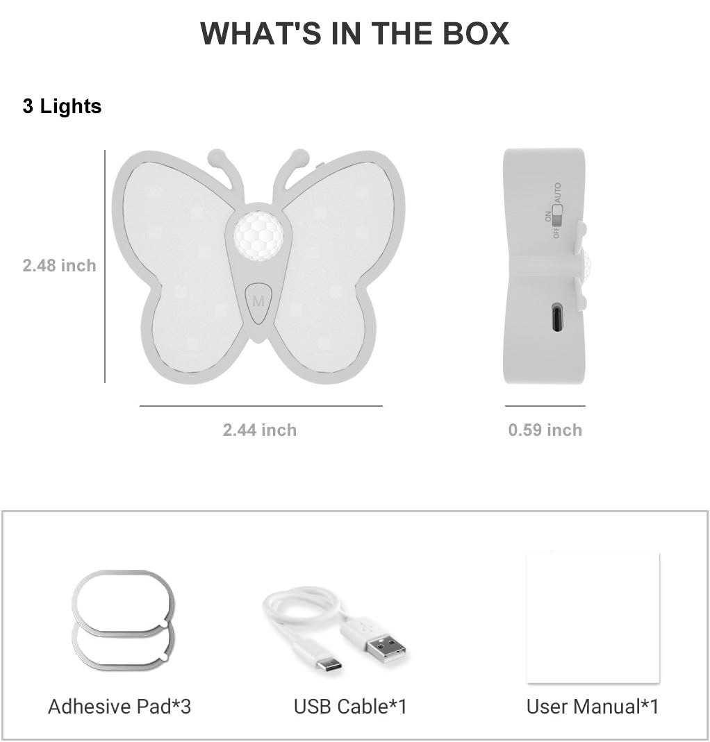 Close-up of magnetic motion sensor light
