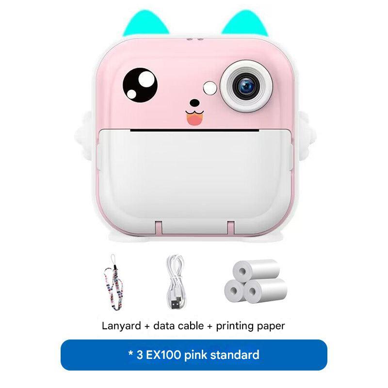 Pink and green camera models