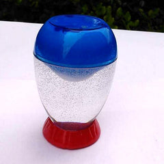 White Acrylic Hourglass with Base