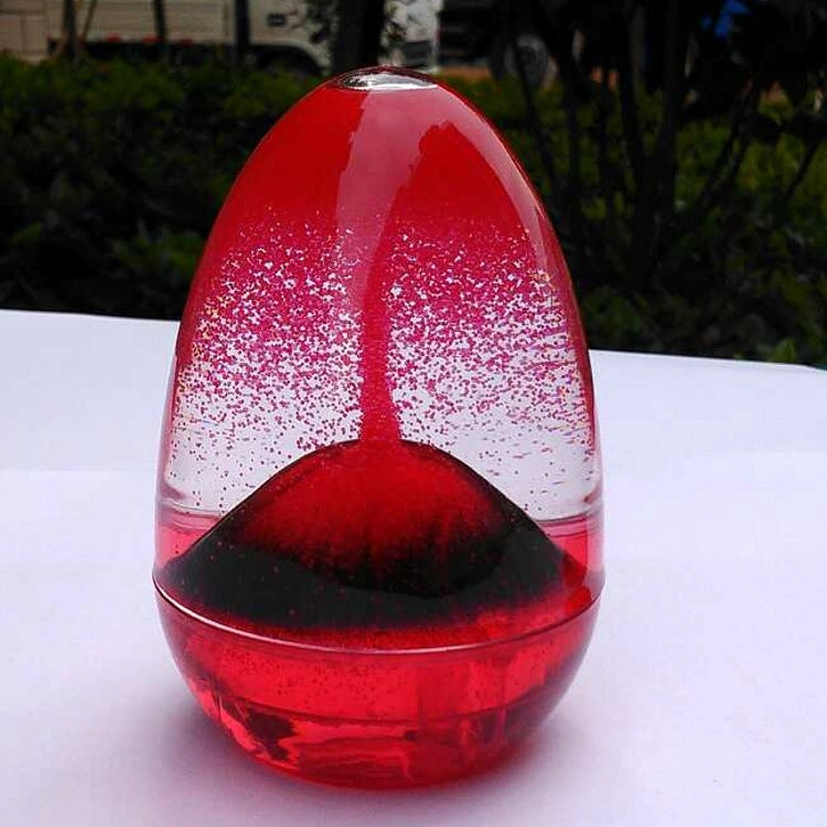 Red Hourglass Timer Display