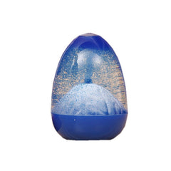 Side View of Blue Volcano Eruption Hourglass