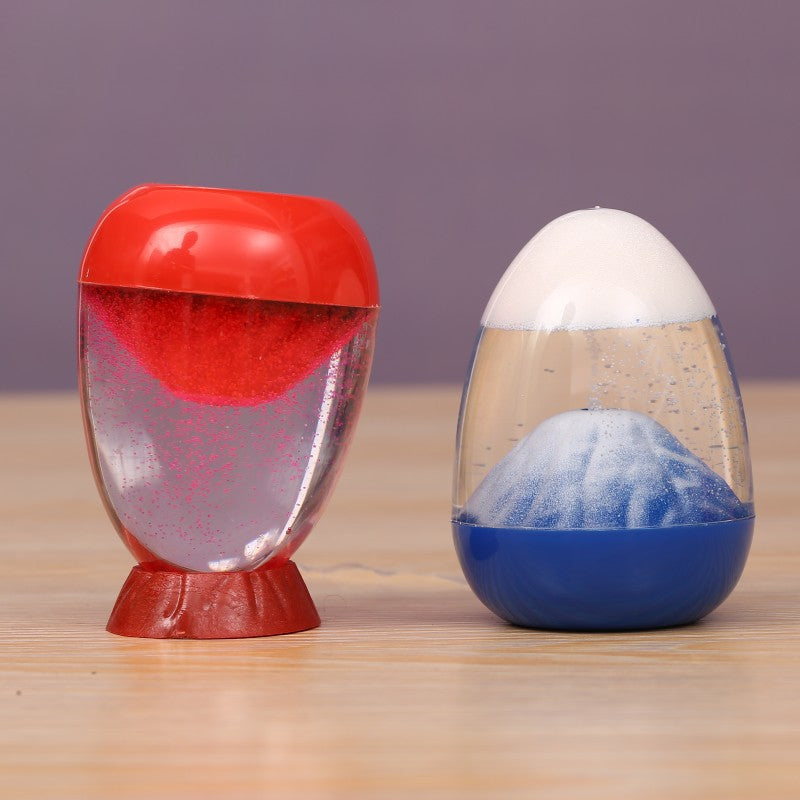 Red Hourglass Timer Display