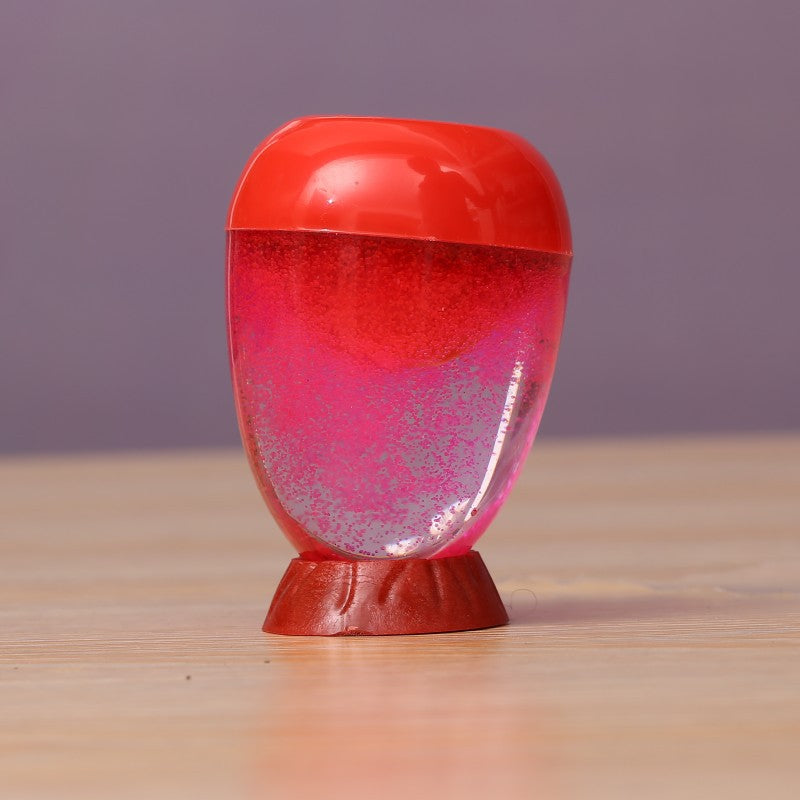 Elegant White Sand Timer in Home Decor