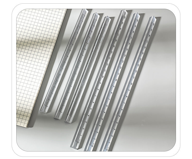 triangular ruler being used by student