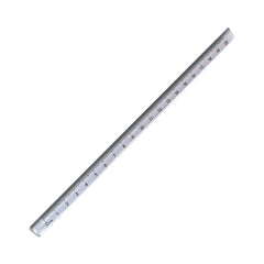 clear acrylic ruler with printed measurement scales