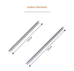 customized logo on acrylic triangular ruler
