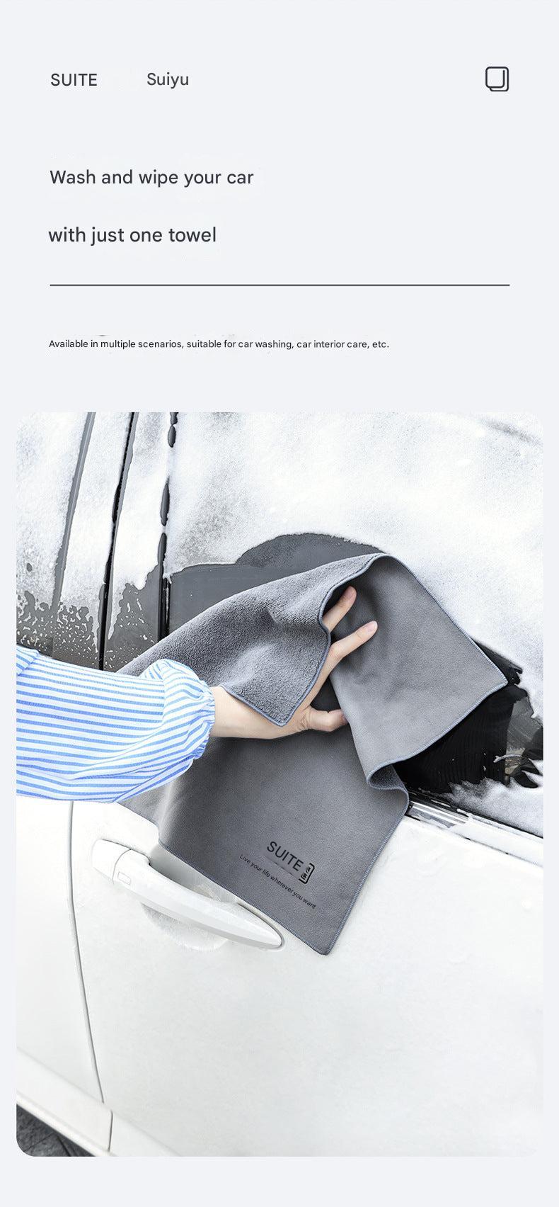 Premium Dual-Sided Microfiber Car Cleaning Towel - Image 10