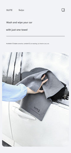 Premium Dual-Sided Microfiber Car Cleaning Towel - Image 10