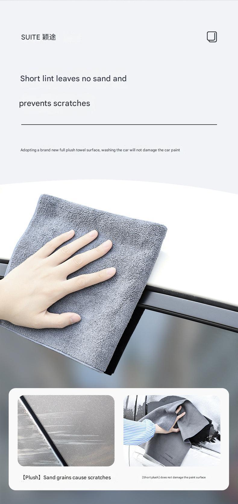 Premium Dual-Sided Microfiber Car Cleaning Towel - Image 2