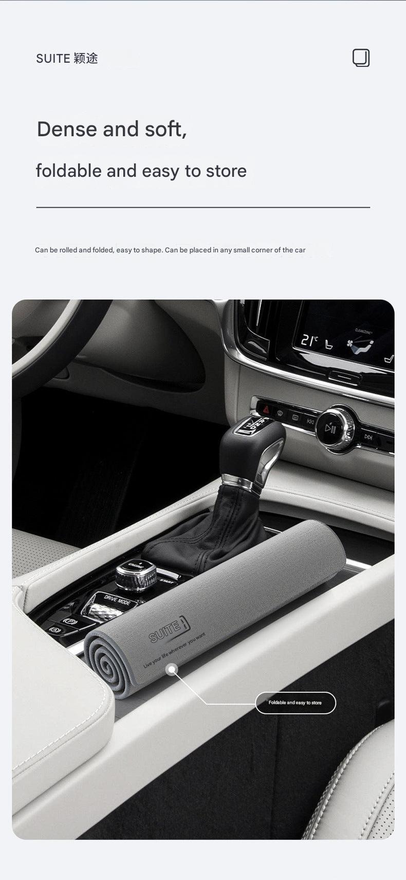 Premium Dual-Sided Microfiber Car Cleaning Towel - Image 3