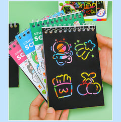 Stylus sticks with vibrant scratch papers