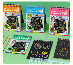 Stylus sticks with vibrant scratch papers