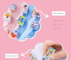 Back view of space theme kid's eraser