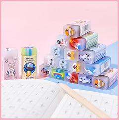 Close-up of layered children's eraser