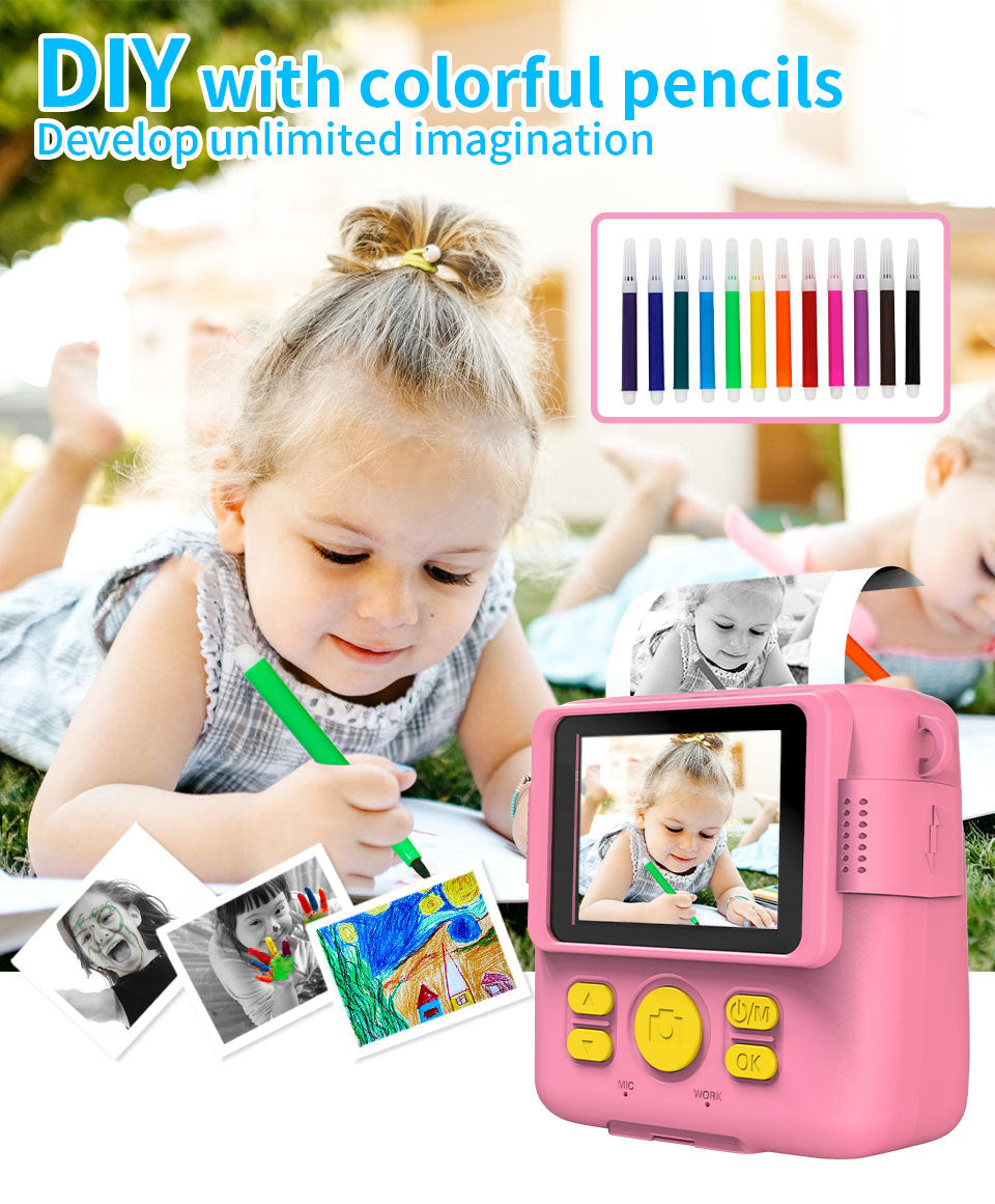Different colour options for kids camera
