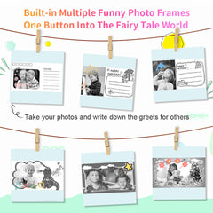 Back view of kids instant print camera